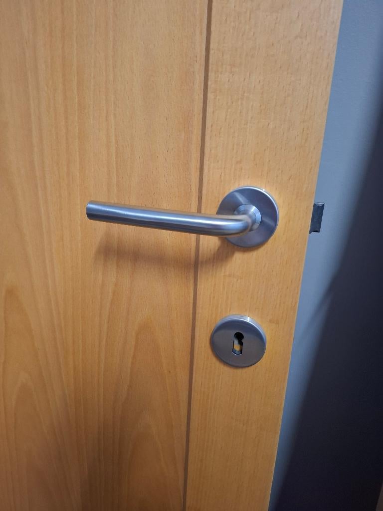 inox deurklinken, Enlèvement, Utilisé, Inox, Loquet ou Poignée