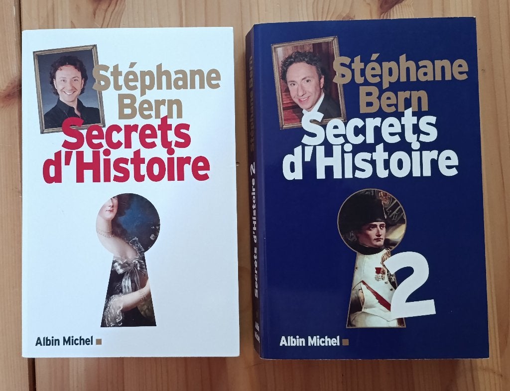 Stephane Bern, SECRETS D'HISTOIRE 1 & 2, Enlèvement ou Envoi, Comme neuf