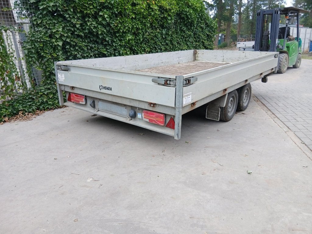 Henra aanhangwagen plateau 401 x 202  2700 kg, Auto diversen, Aanhangers en Bagagewagens, Ophalen, Gebruikt