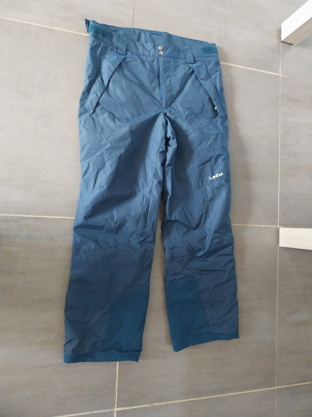 blauwe skibroek, Ophalen, Maat 52/54 (L), Wedze, Blauw