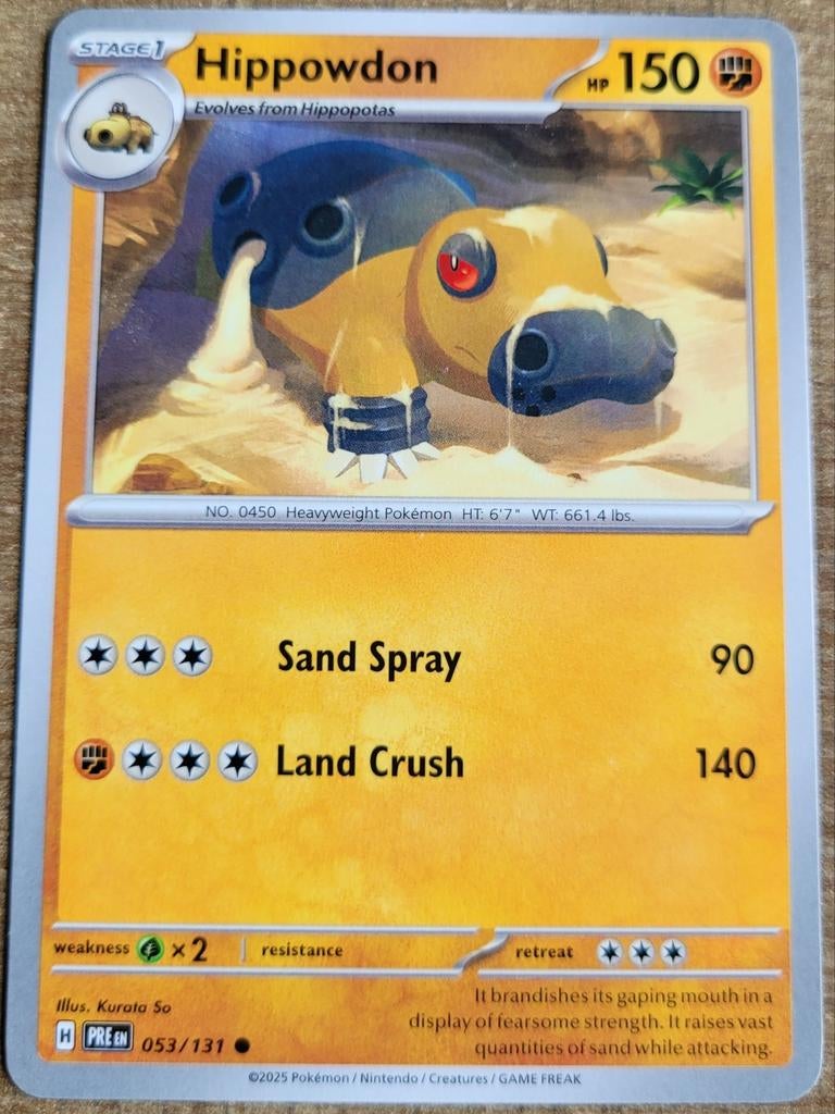 Hippowdon (053/131), Ophalen of Verzenden, Zo goed als nieuw, Losse kaart