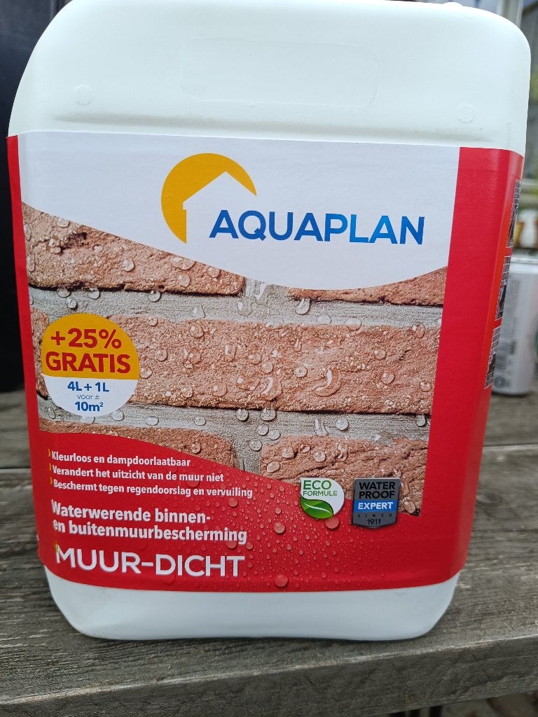 Aquaplan Muur -Dicht, Doe-het-zelf en Bouw, Verf, Beits en Lak, Ophalen, Overige kleuren, 5 tot 10 liter, Nieuw