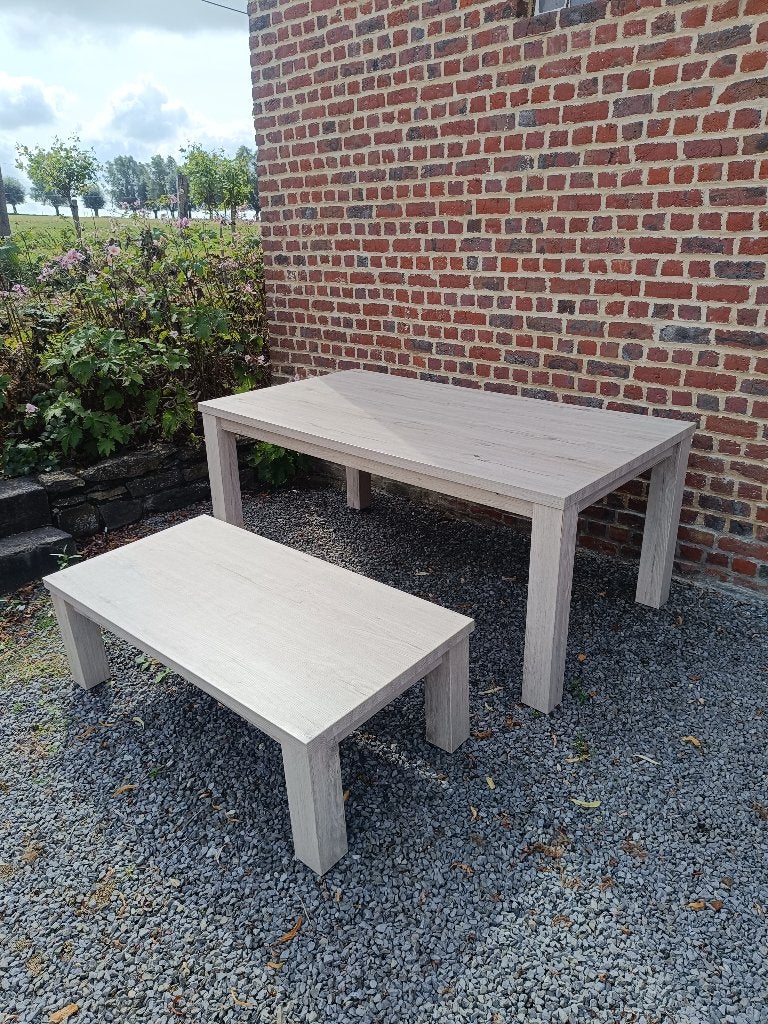 Lot tables salon et salle à manger, 150 à 200 cm, Cinq personnes ou plus, Comme neuf, Enlèvement