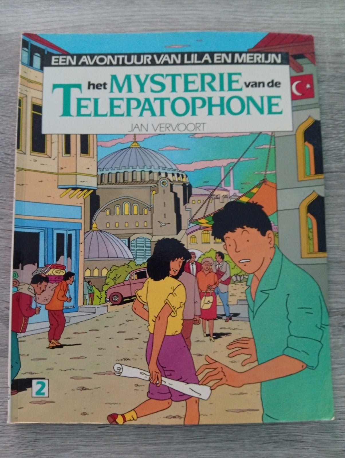 het mysterie van de telepatophone strip, Boeken, Stripverhalen, Gelezen, Eén stripboek, Ophalen of Verzenden, Jan Vervoort