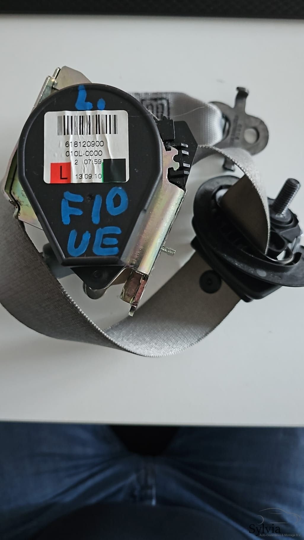 Gordel bovengordel grijs links voor BMW 5 serie F10 F11 6181, Gebruikt, -, -, Ophalen of Verzenden