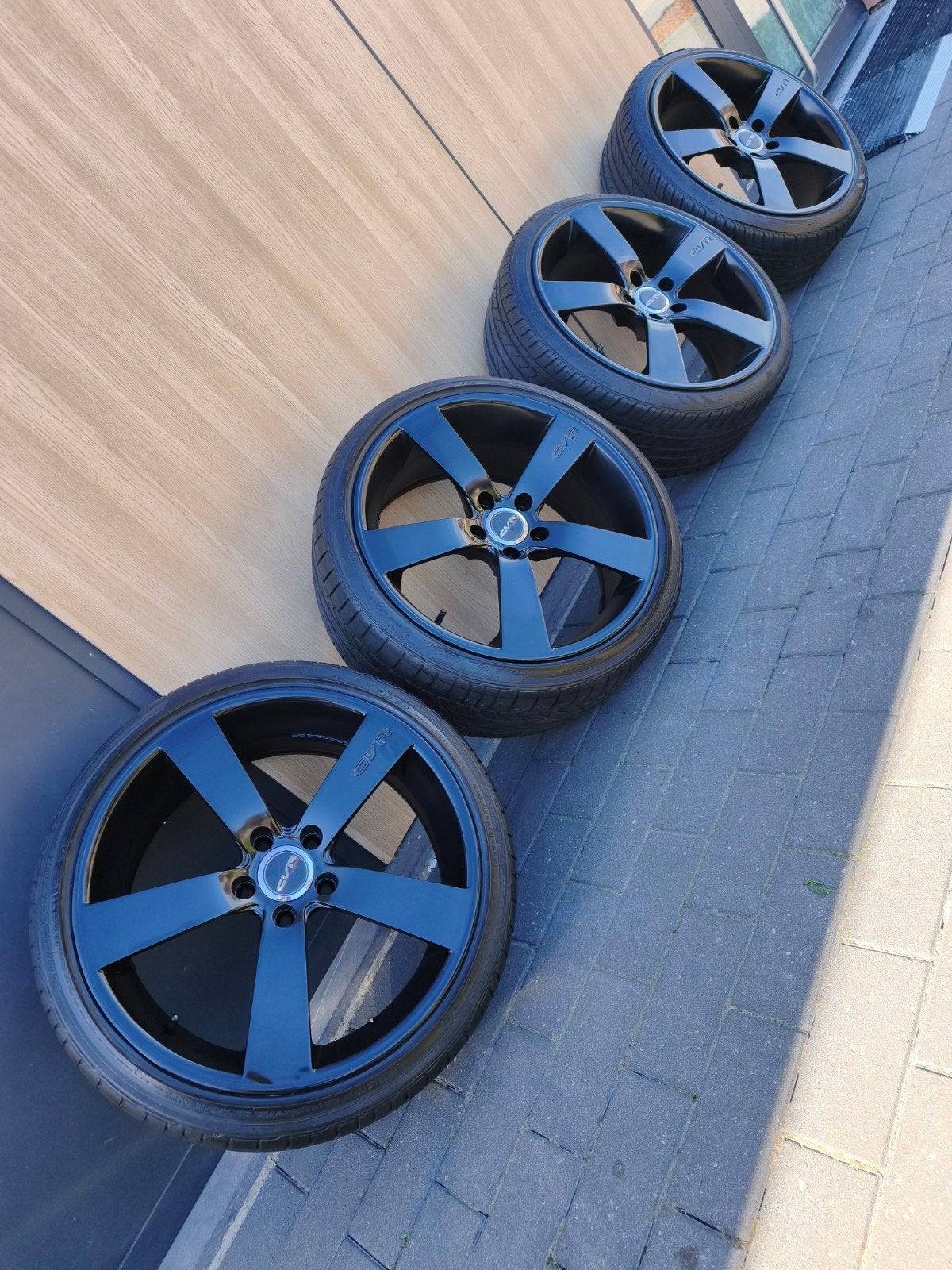 CVR velgen 5x112 met goed banden19  inch, Ophalen, 19 inch, Band(en)