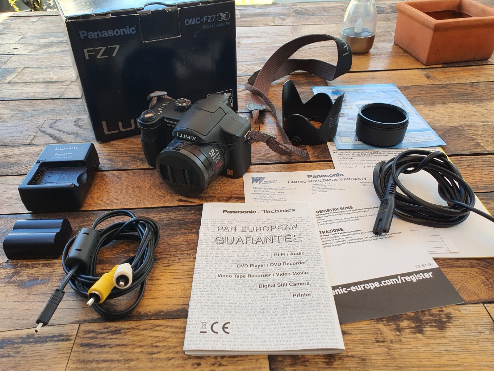 Panasonic lumix FZ7, Ophalen