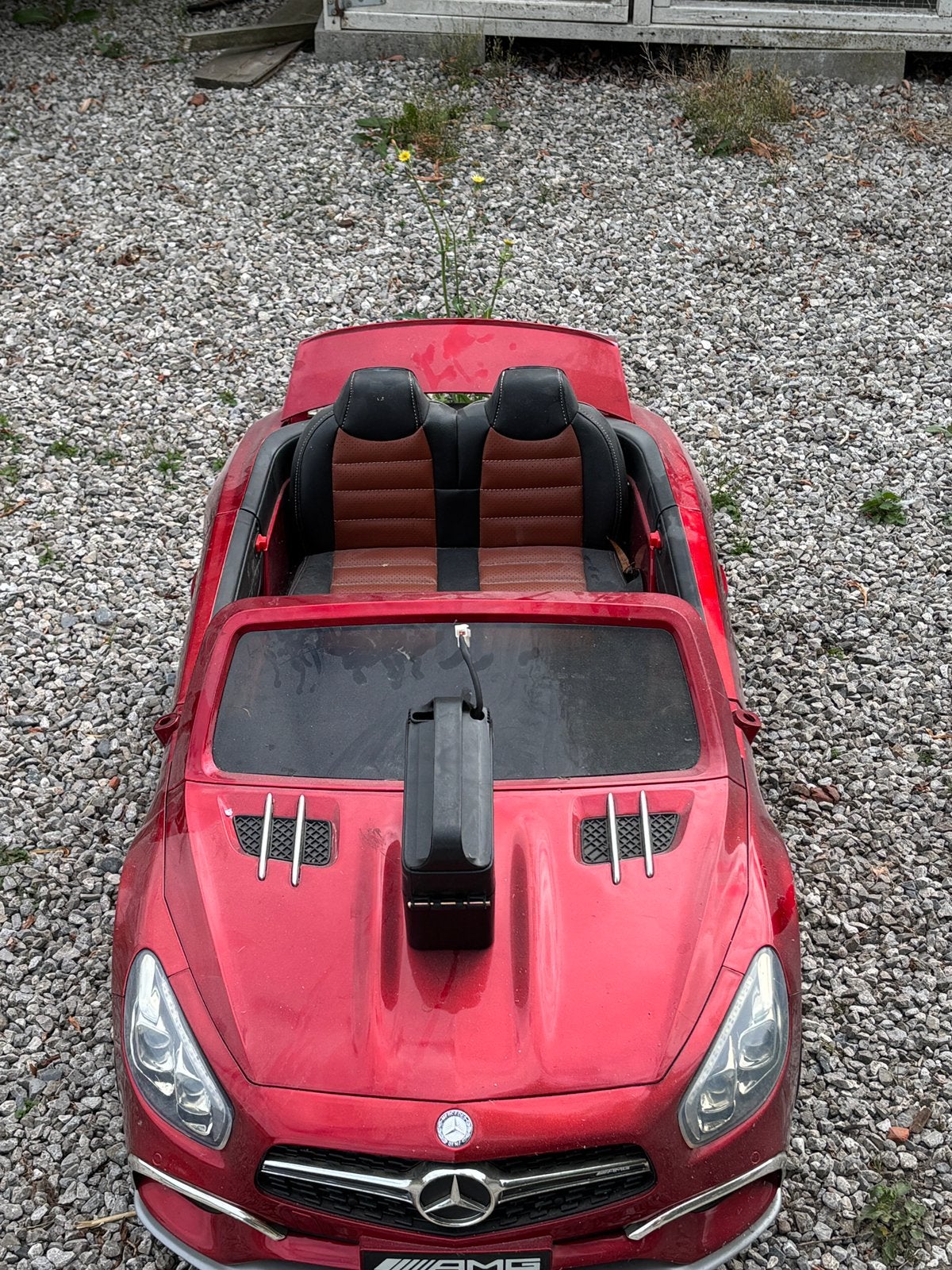 Speelgoedwagen Mercedes, Ophalen, Gebruikt
