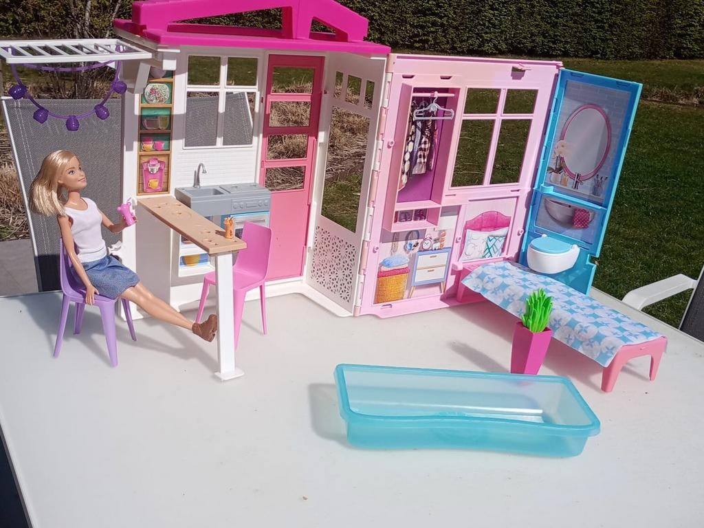 Barbie huisje met zwembad, Enlèvement