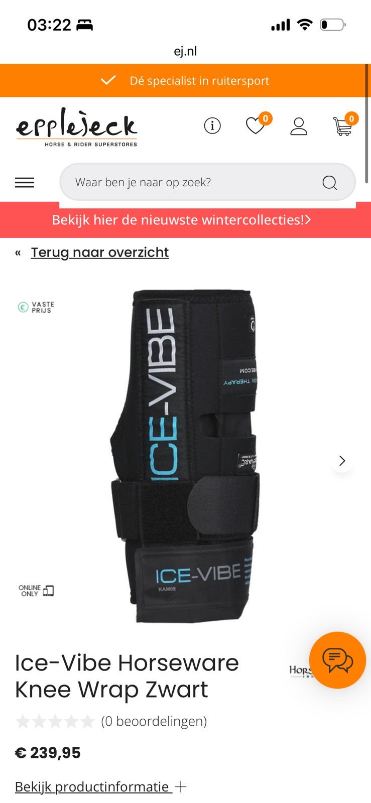 Ice vibes knee, Enlèvement ou Envoi, Comme neuf