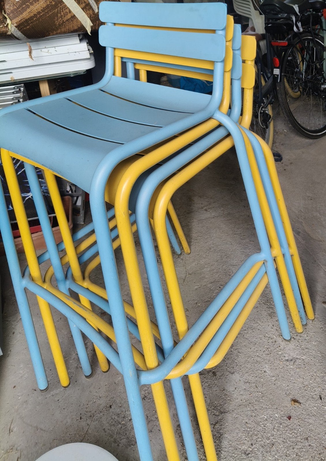 4 stoelen van fermob, Tuin en Terras, Ophalen, Zo goed als nieuw