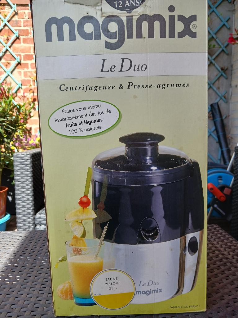 Magimix Duo jaune, Enlèvement ou Envoi, Comme neuf, Électrique, Presse-agrumes