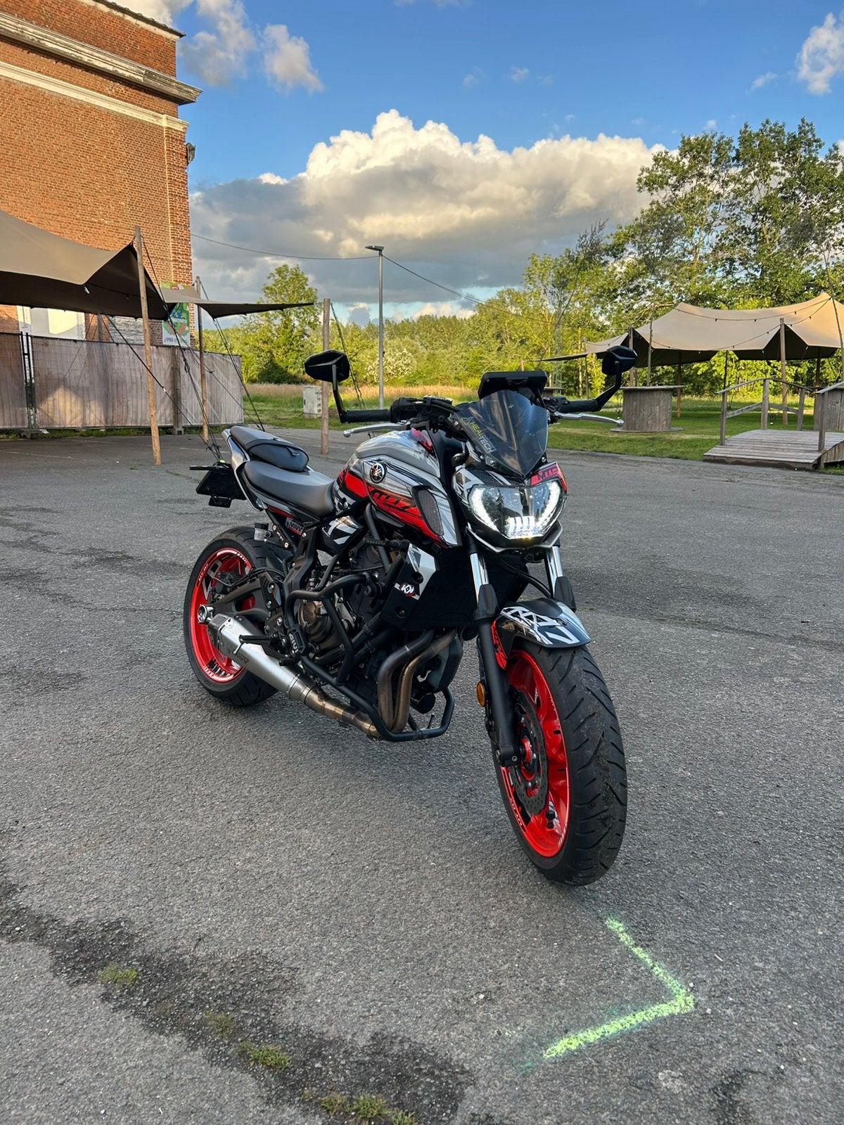 A2 yamaha mt07, Occasion, 2 cylindres, Permis Moto A2 minimum, 700 cm³