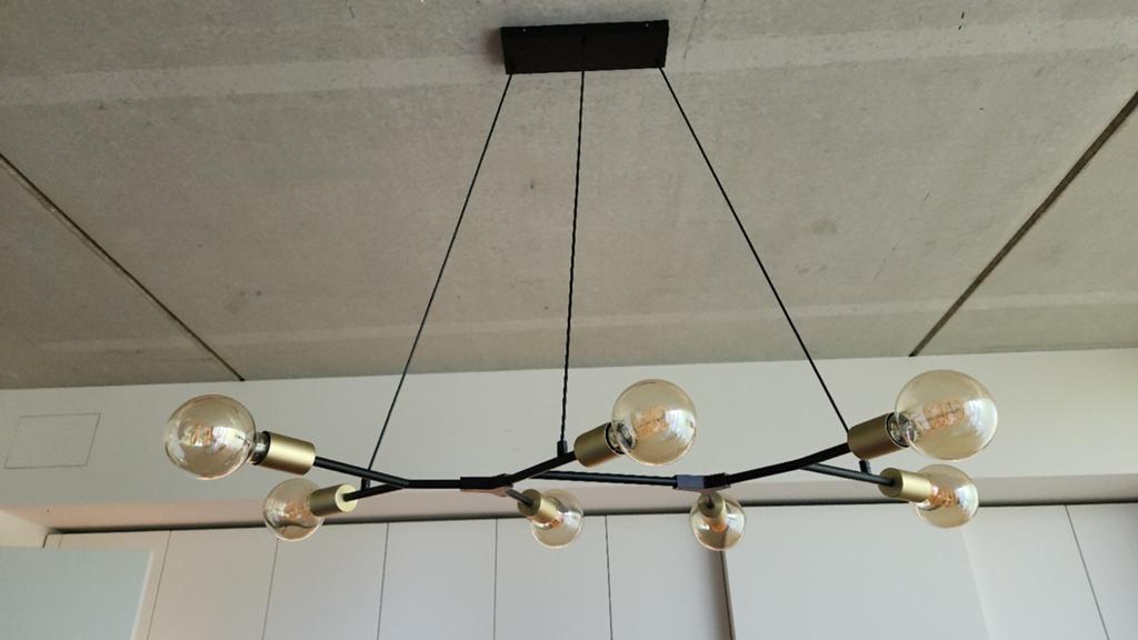 Eetkamer hanglamp, Huis en Inrichting, Ophalen of Verzenden, Zo goed als nieuw, Metaal