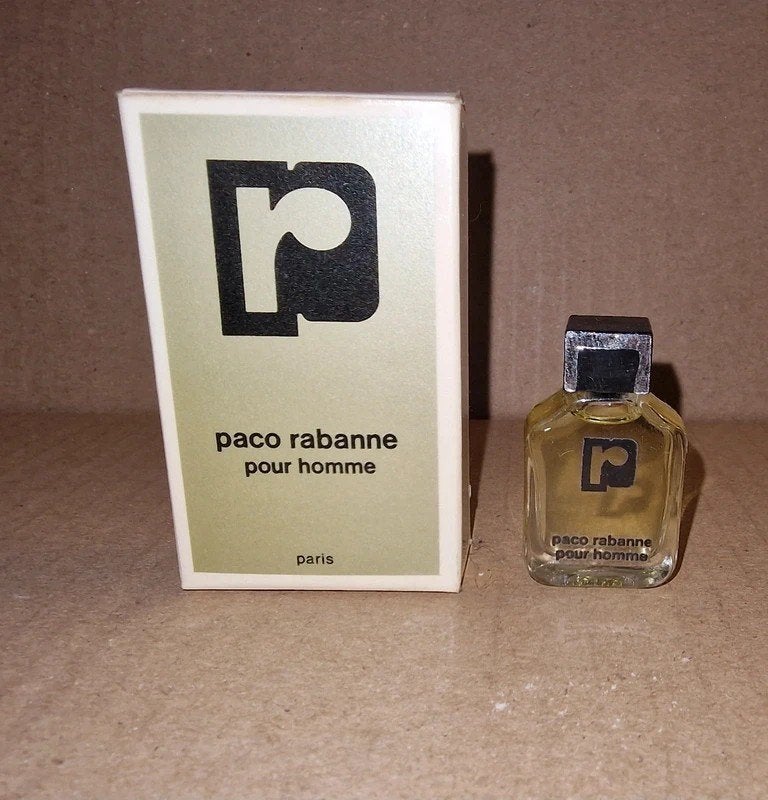 Miniature de parfum Vintage Paco Rabanne pour homme EDT 4ml, Collections, Parfums, Envoi, Comme neuf, Miniature, Plein