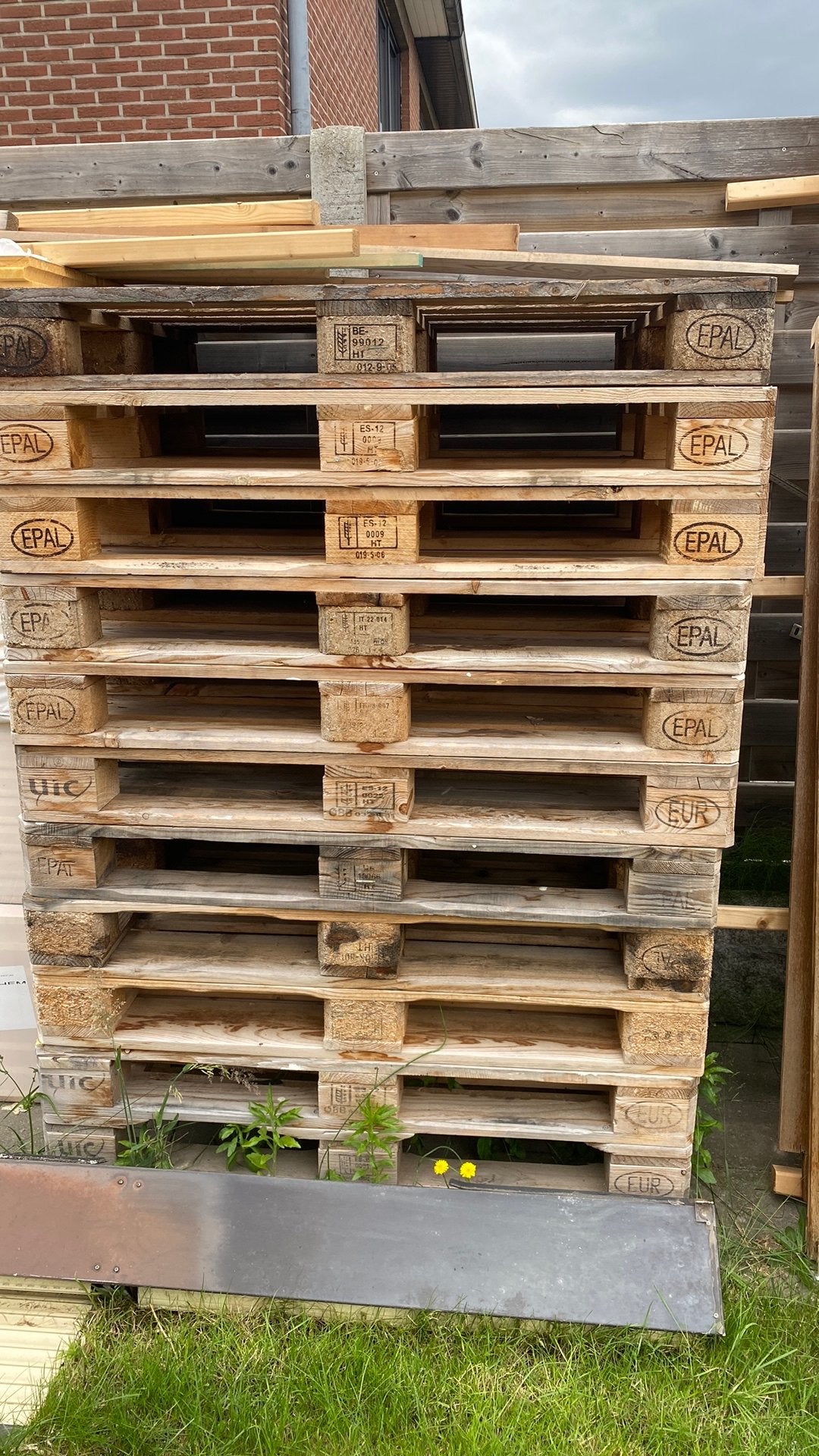 Europaletten, Enlèvement ou Envoi, Moins de 200 cm, Autres essences de bois, Utilisé