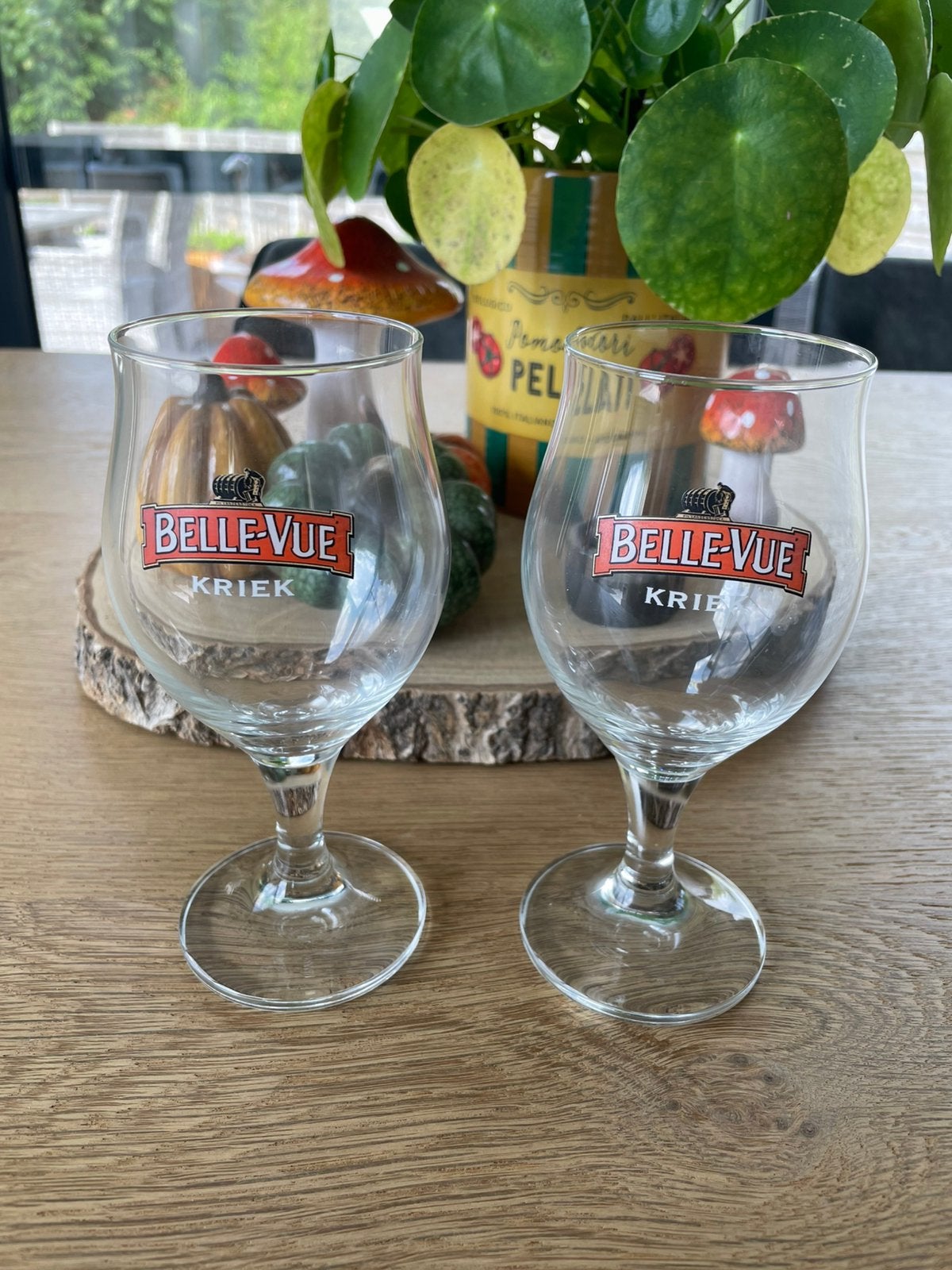 2 Glazen Kriek Belle-Vue, Collections, Enlèvement ou Envoi, Comme neuf, Verre ou Verres, Autres marques