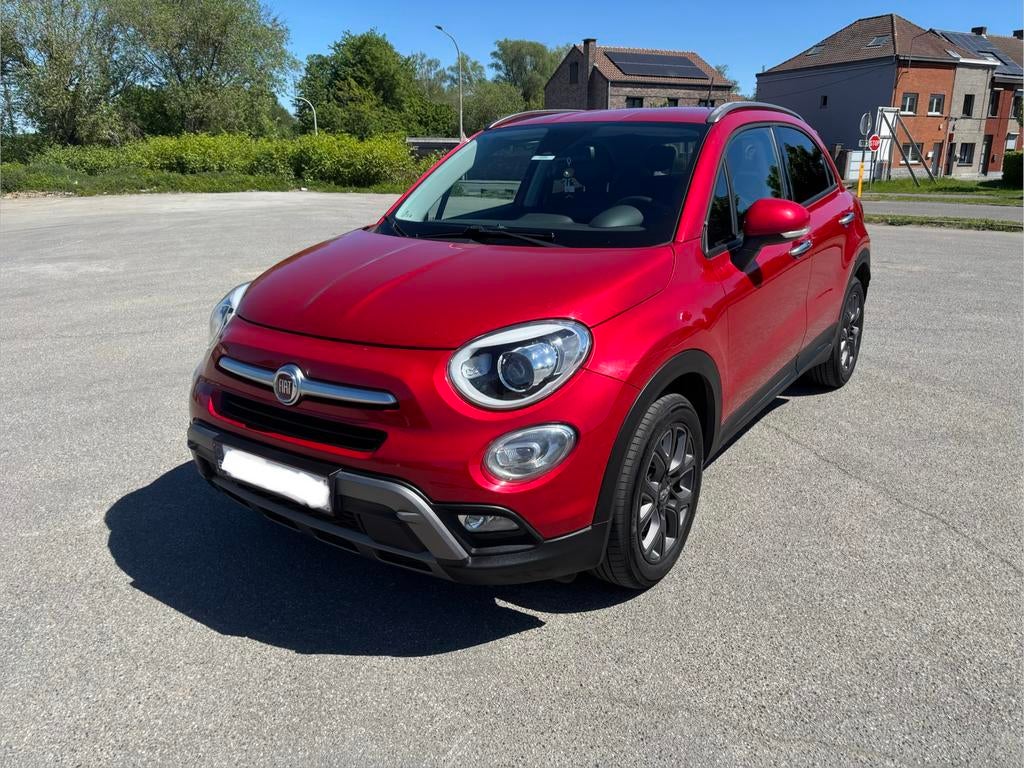 Fiat 500X City Cross Plus 1.6mjet Rosso Amore, Euro 6, 500X, Noir, 5 portes