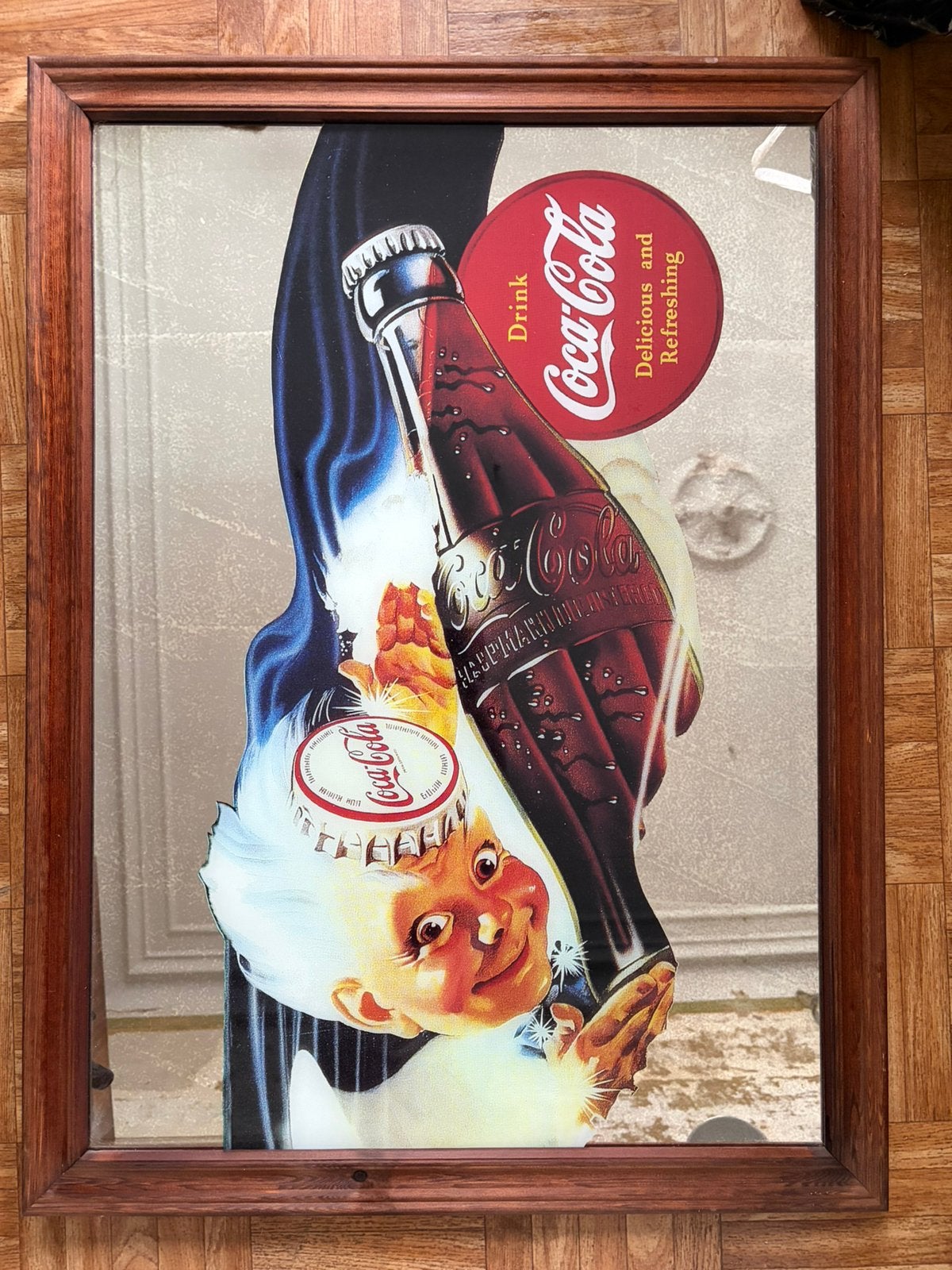 Coca-Cola spiegel - ingekaderd, Ophalen, Nieuw
