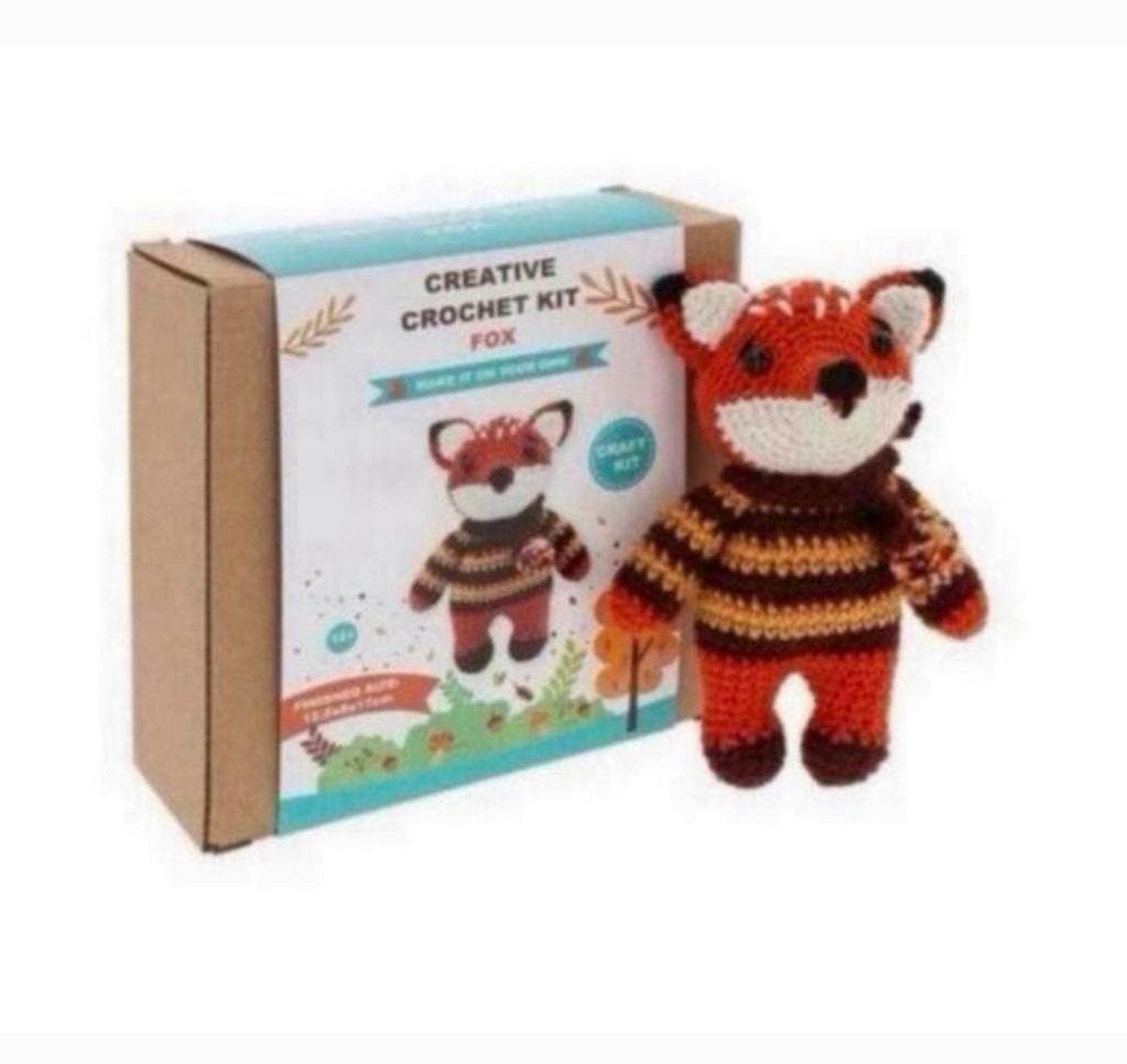 Creatieve knutselkit 12+ haken breien kind Vos Dier cadeau, Ophalen of Verzenden, Nieuw