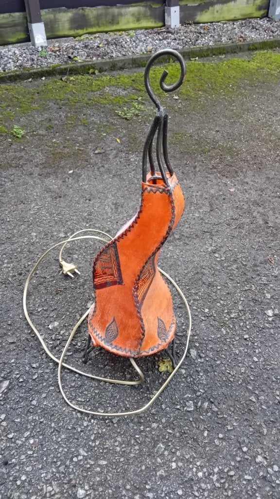 lampe, Maison & Meubles, Avec abat-jour, Vintage, 30 cm, Métal