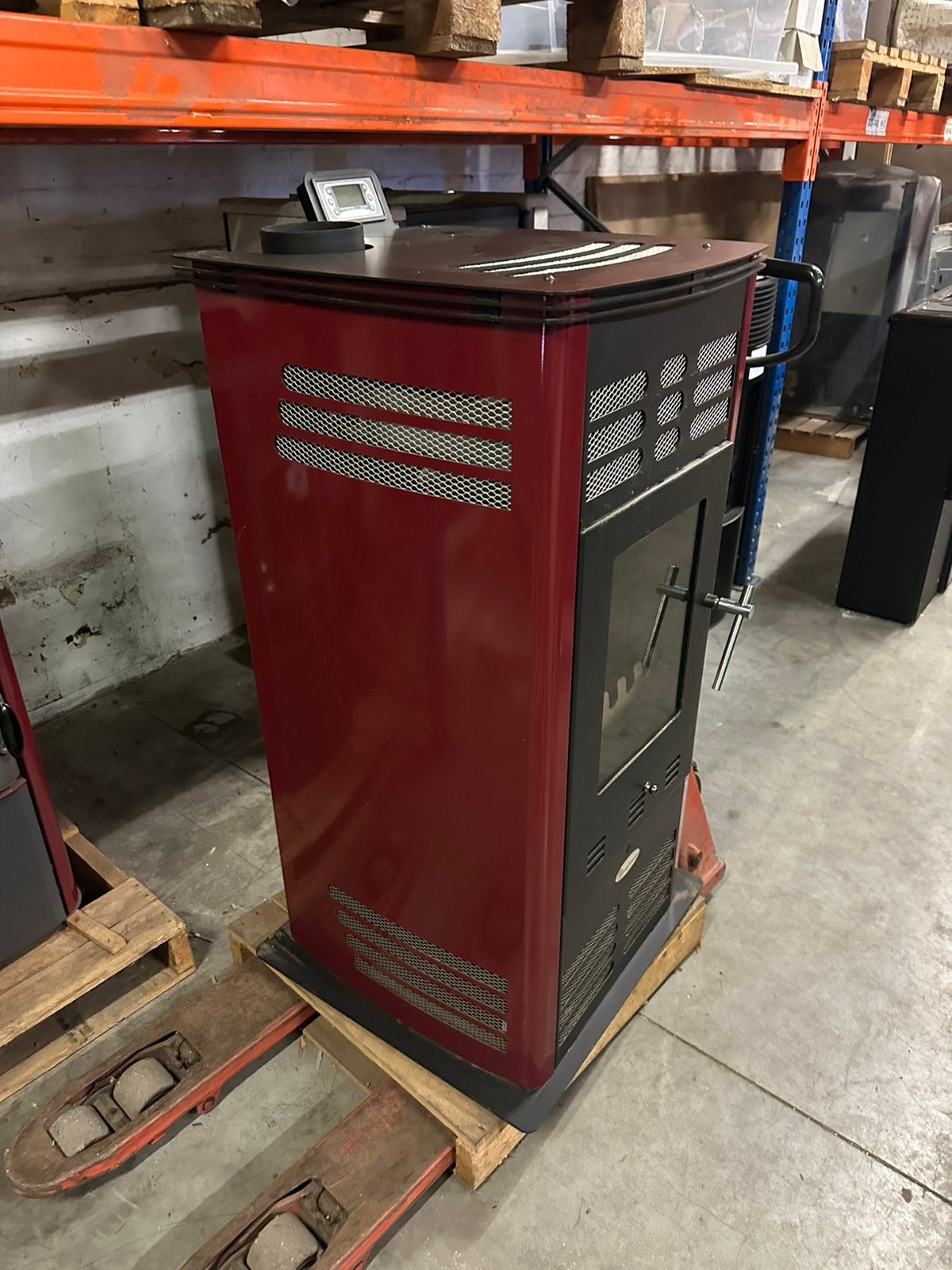 POÊLE MIXTE BOIS / PELLETS EUROFLAMMA MERLINO 9 kW, Enlèvement, Comme neuf, Bois, Poêle à granulés