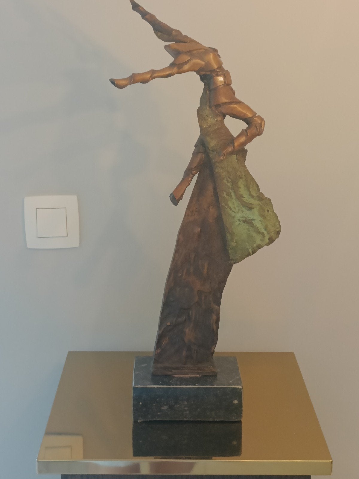 Bronze Signé Jeffrie Devriese artiste des Flandres, Enlèvement ou Envoi