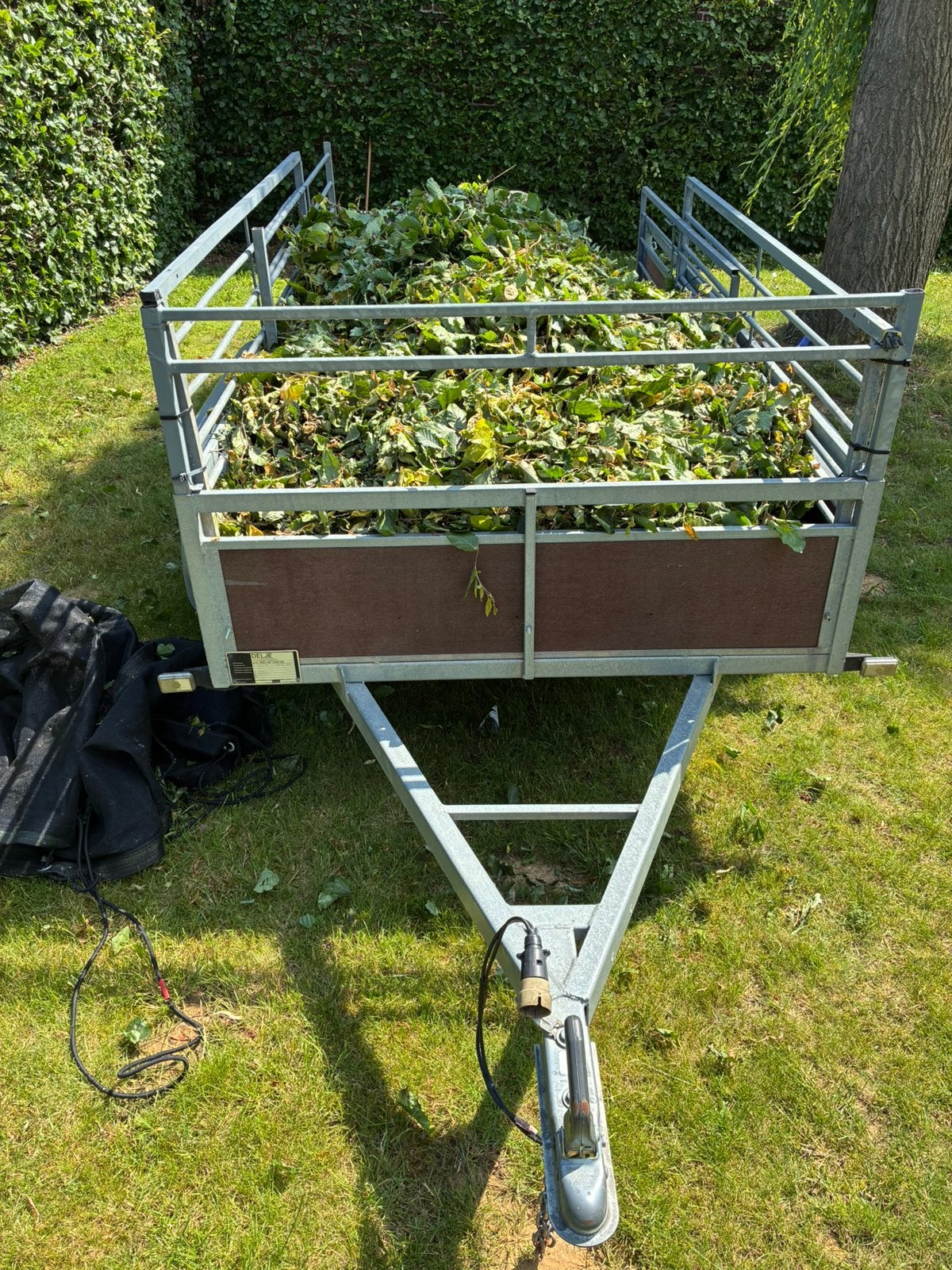 Remorque de 750 kg avec grille surélevée, Enlèvement, Comme neuf