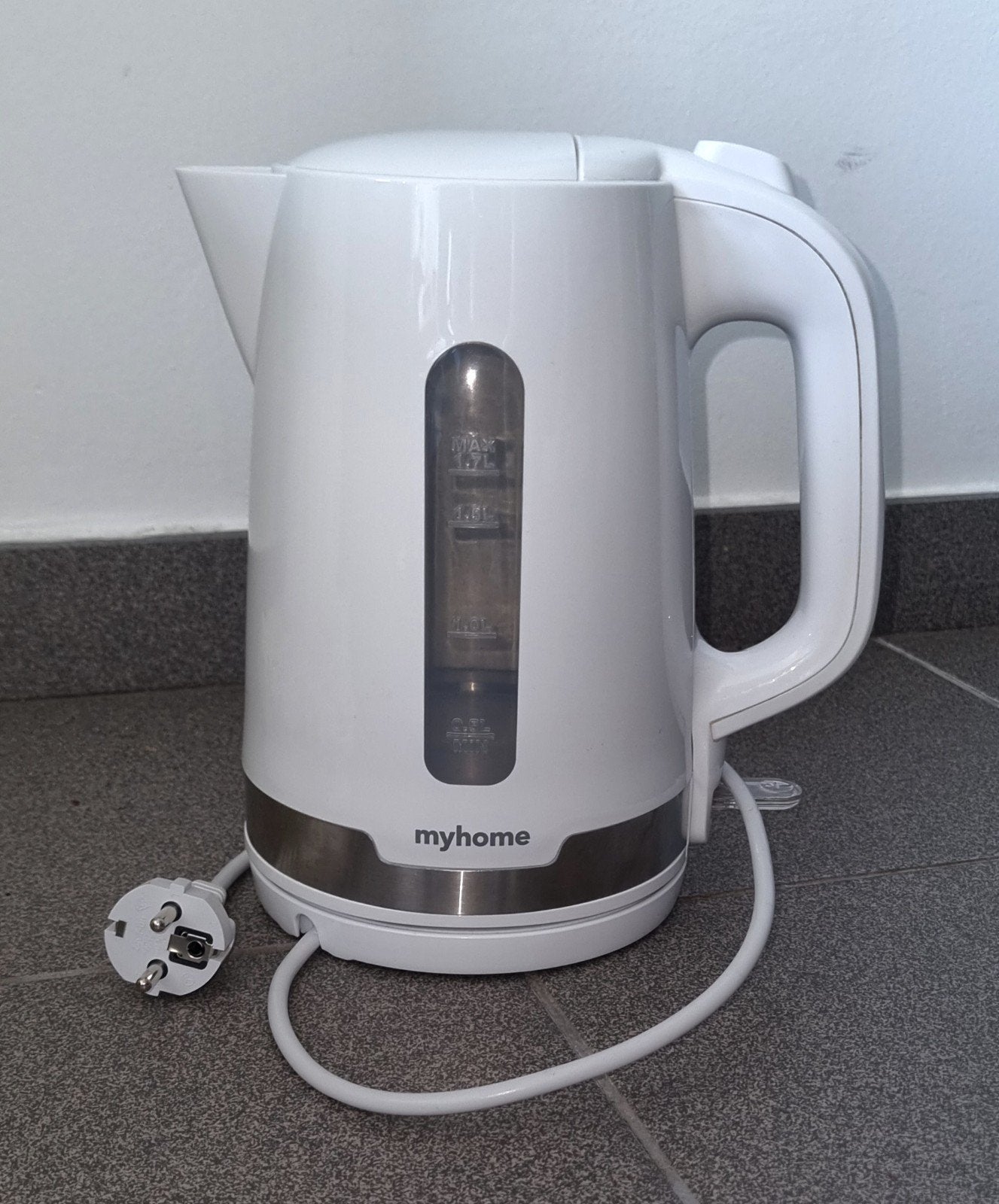 Bouilloire électrique myhome utilisée 1 fois, Electroménager, Bouilloires, 1 à 2 litres, Enlèvement ou Envoi, Comme neuf, Inox