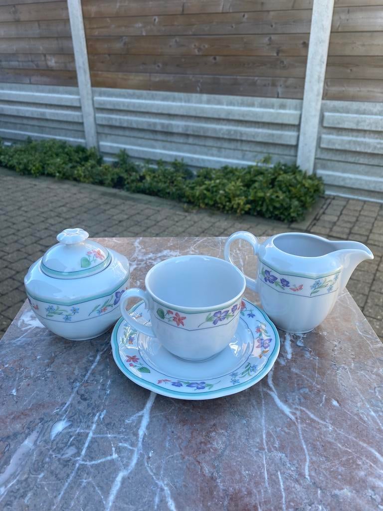 Koffieservice met bloempjes, Ophalen, Gebruikt