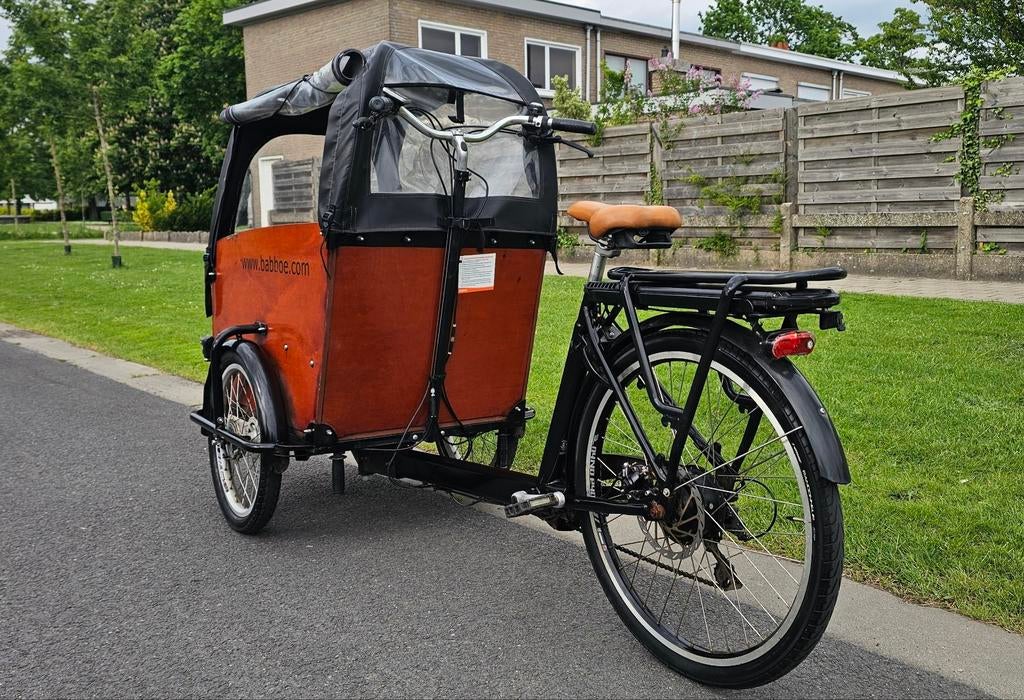 Babboe Big bakfiets elektrische met alle accessoires, Ophalen, Zo goed als nieuw, 4 kinderen of meer, Huif