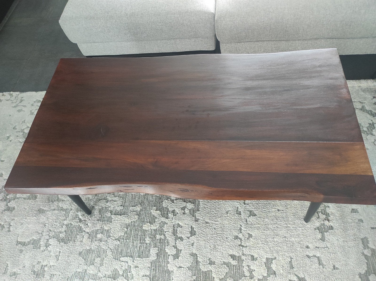 Acacia  salontafel, Huis en Inrichting, Tafels | Salontafels, Ophalen, Zo goed als nieuw, Japandi, industriële, Rechthoekig