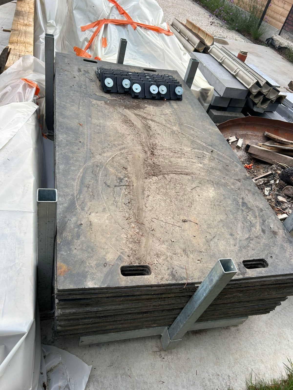 Kunststof rijplaten, Ophalen, Gebruikt, Kunststof