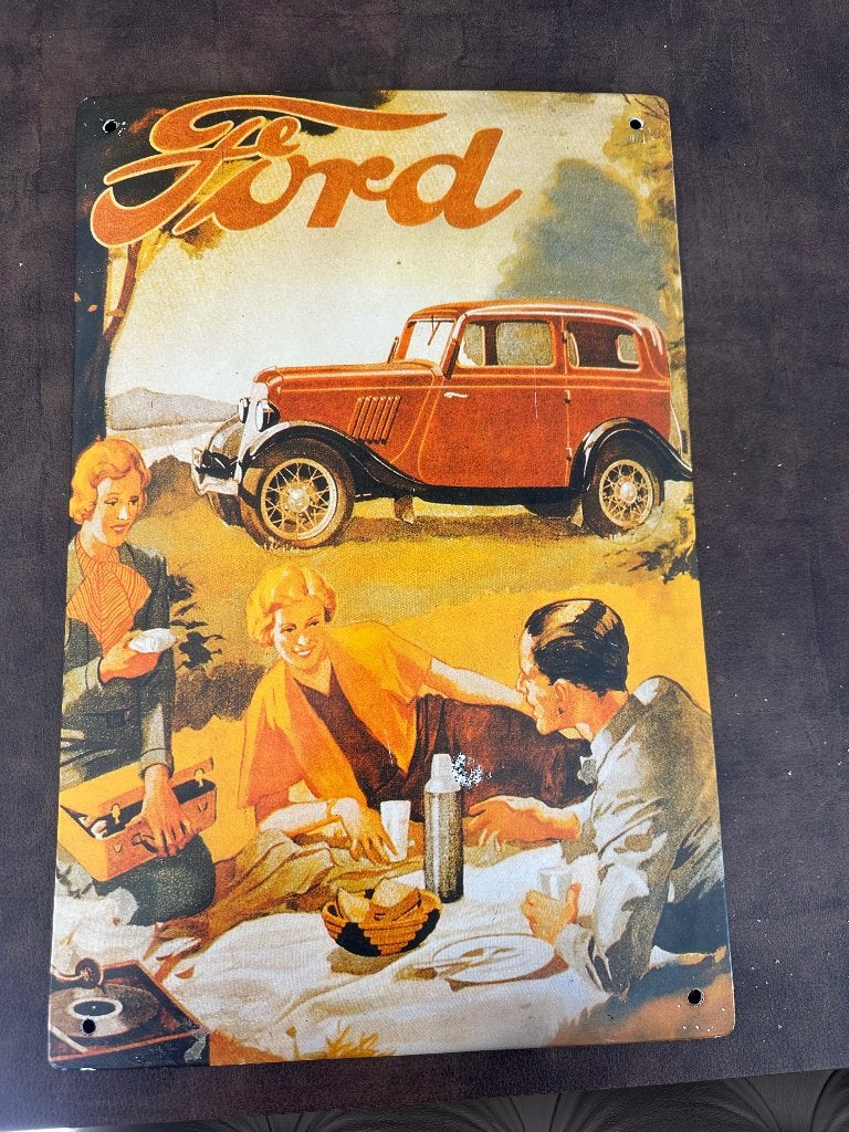 Ford reclame bord, Verzamelen, Ophalen of Verzenden, Gebruikt, Reclamebord