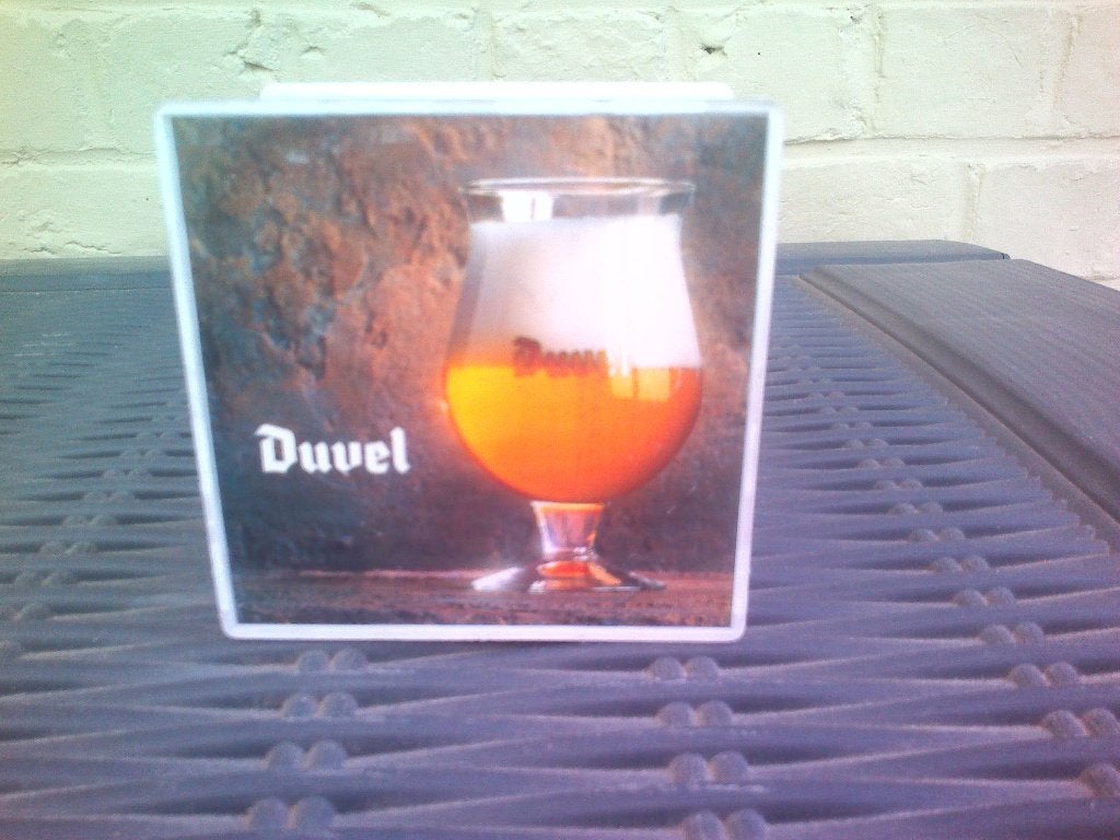 Duvel bierviltjeshouder., Verzamelen, Biermerken, Ophalen of Verzenden, Gebruikt, Overige typen, Duvel