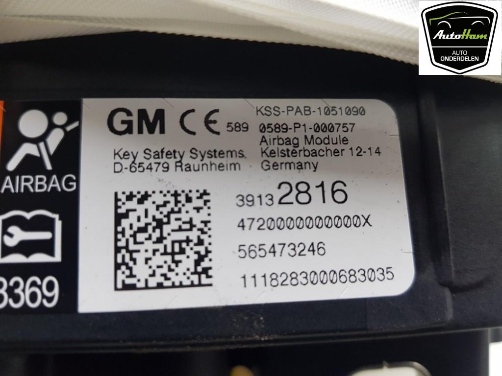 AIRBAG PASSAGER Opel Astra K (|39030033|39132816|39049458|), Utilisé, Opel