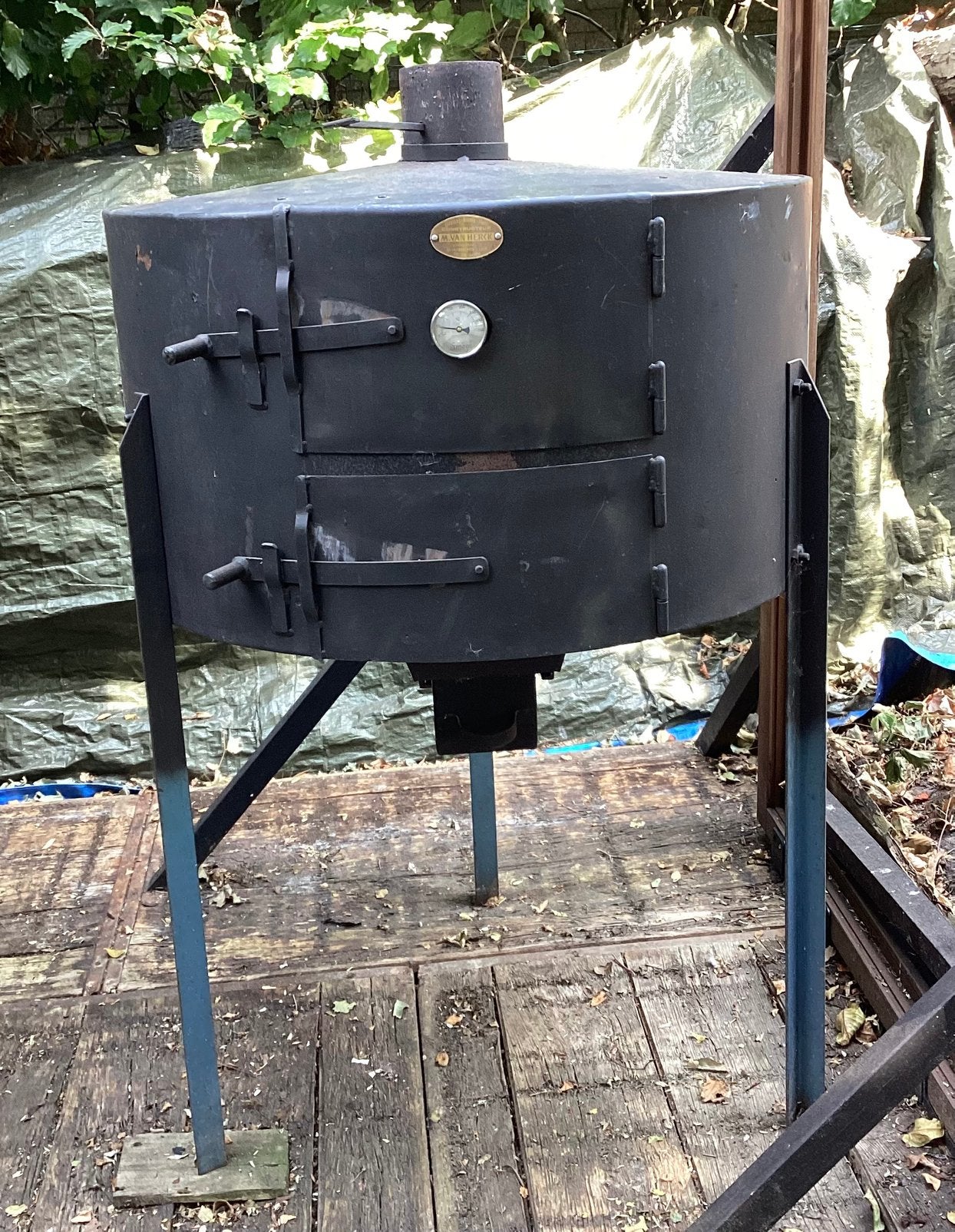 Houtgestookte pizza oven, Ophalen, Gebruikt