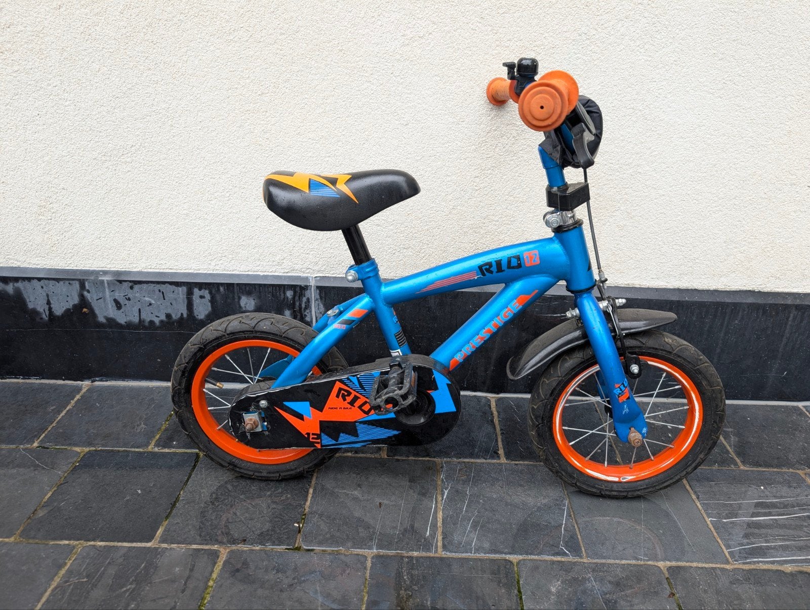 kinderfiets 12 inch, Fietsen en Brommers, Ophalen, Gebruikt, Terugtraprem, Minder dan 16 inch