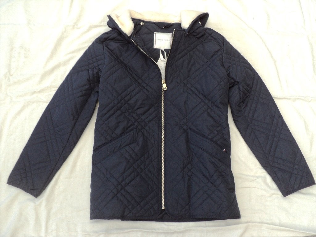 Veste d'hiver Tommy Hilfiger, Neuf, Enlèvement ou Envoi, Bleu, Taille 38/40 (M)