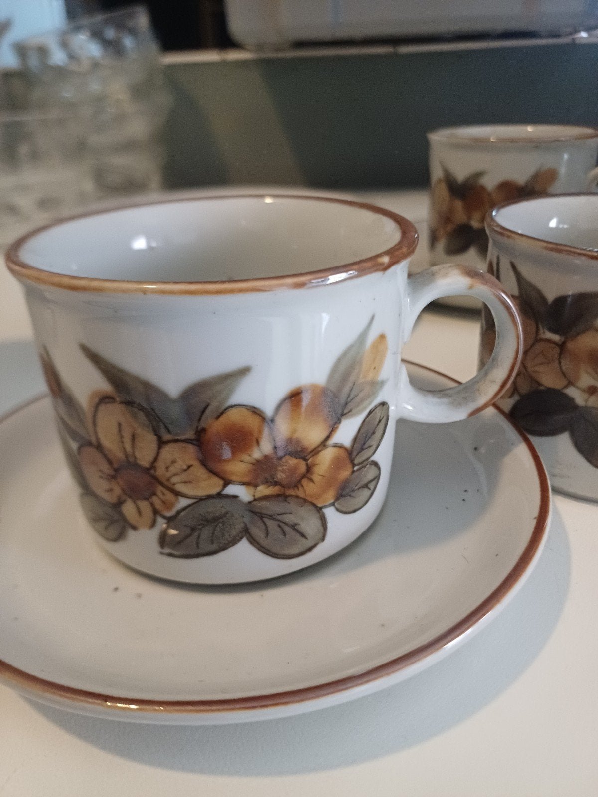 Handgemaakt koffie servies, Ophalen of Verzenden
