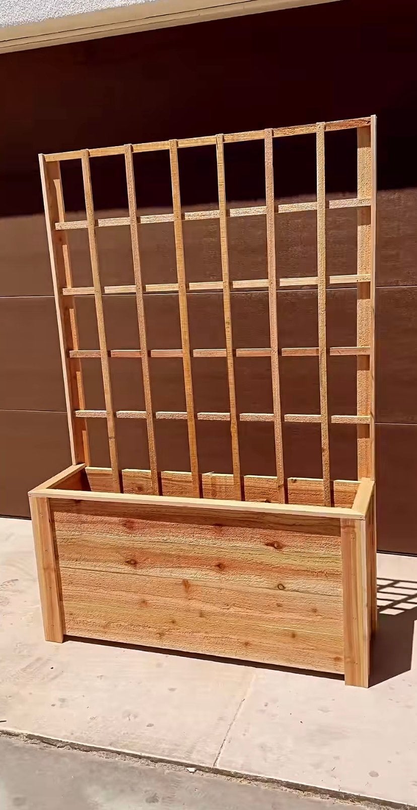 Plantenbakken met klimrek, Ophalen, Nieuw, Hout, Balkon