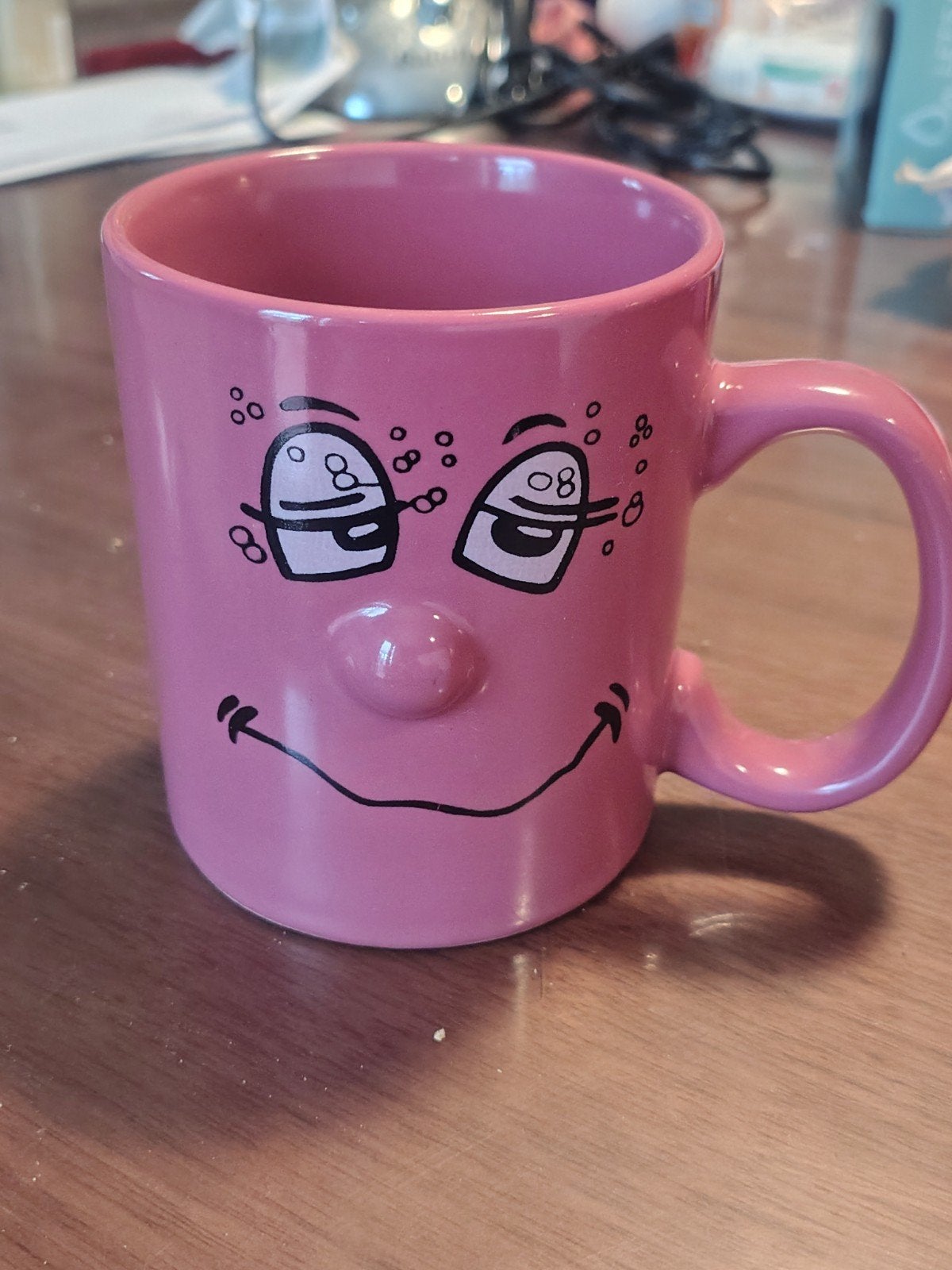 Vintage 'Funny Face' Mok met 3D-Neus – Retro Koffiebeker, Huis en Inrichting, Keuken | Servies, Ophalen of Verzenden, Vintage