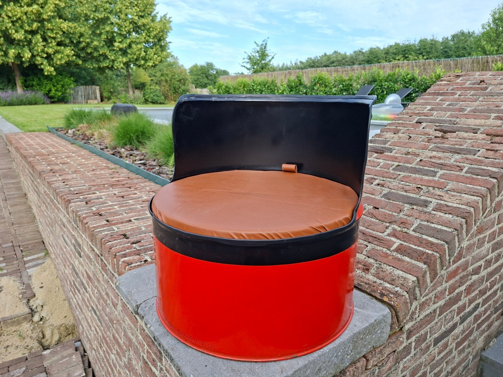 Unieke Total energies stoel, Tuin en Terras, Ophalen