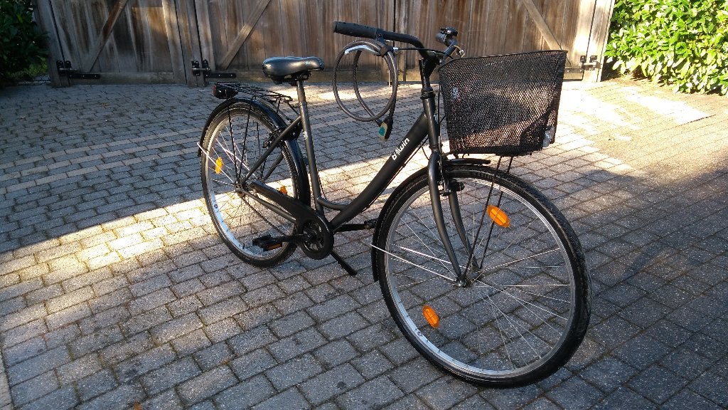 Damesfiets 28 inch, Ophalen, Gebruikt, Velgrem