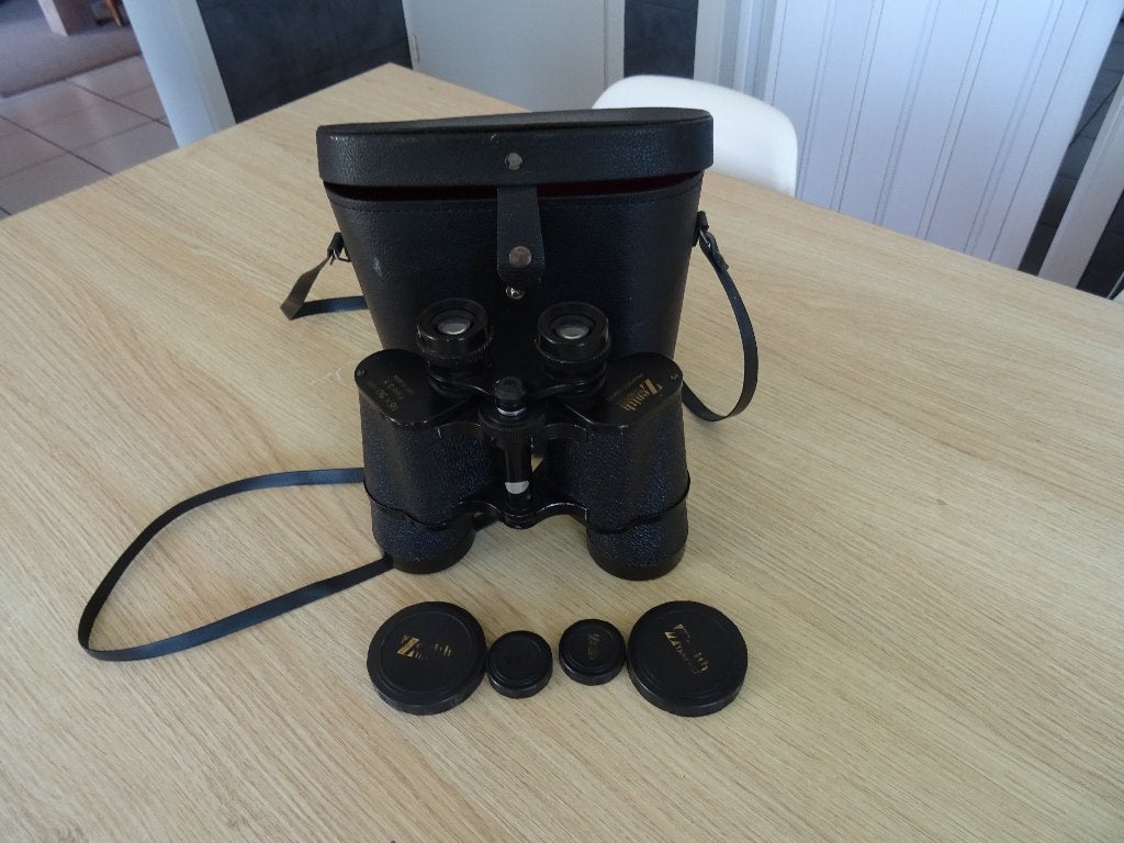 Vintage ZENITH verrekijker 16x50 mm   field 3.5°, Ophalen of Verzenden, Gebruikt, 12 tot 20x, Met hoes of tas