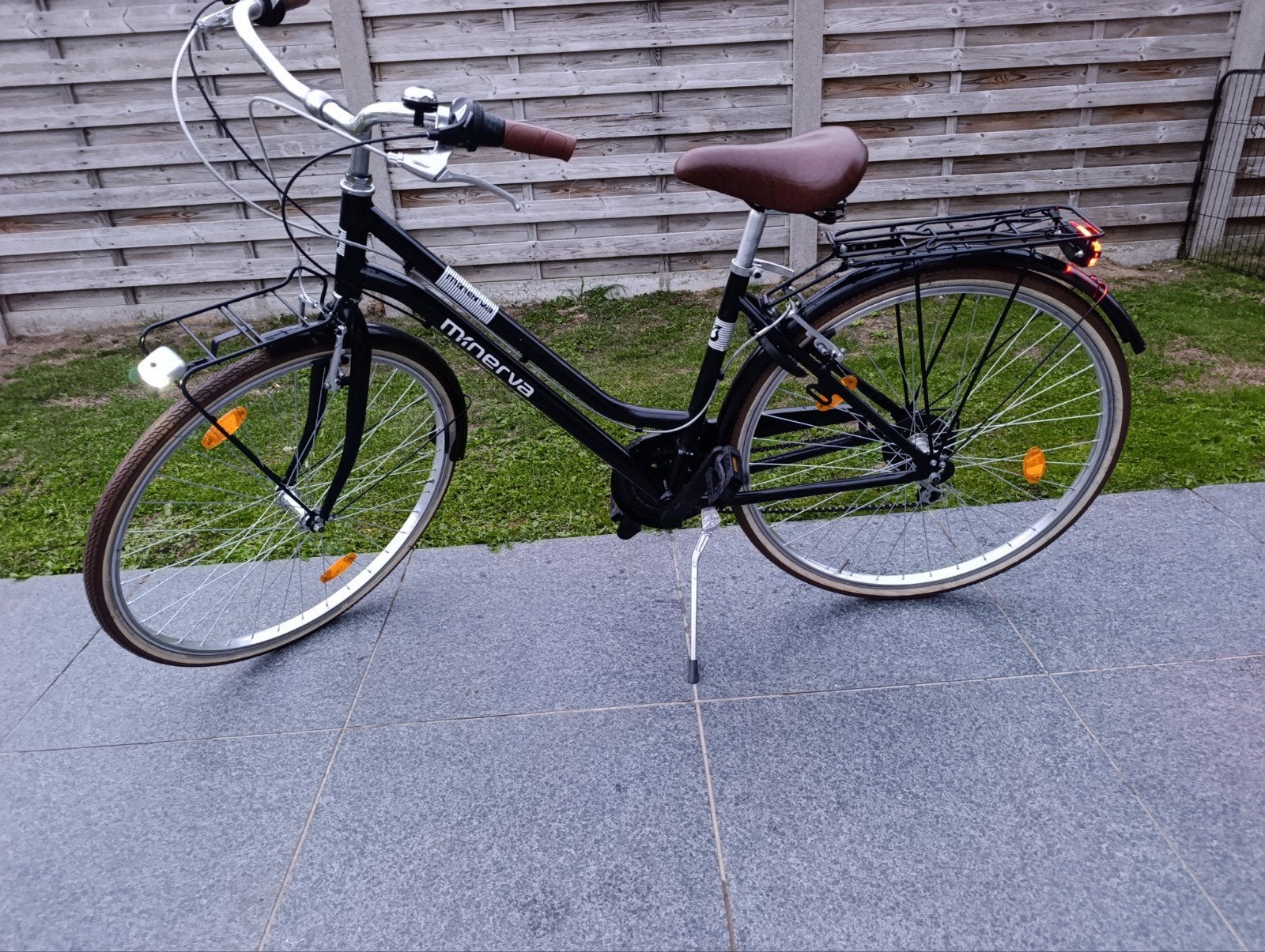 Damesfiets Minerva Bonneville, Gebruikt, Velgrem, Versnellingen, Ophalen of Verzenden