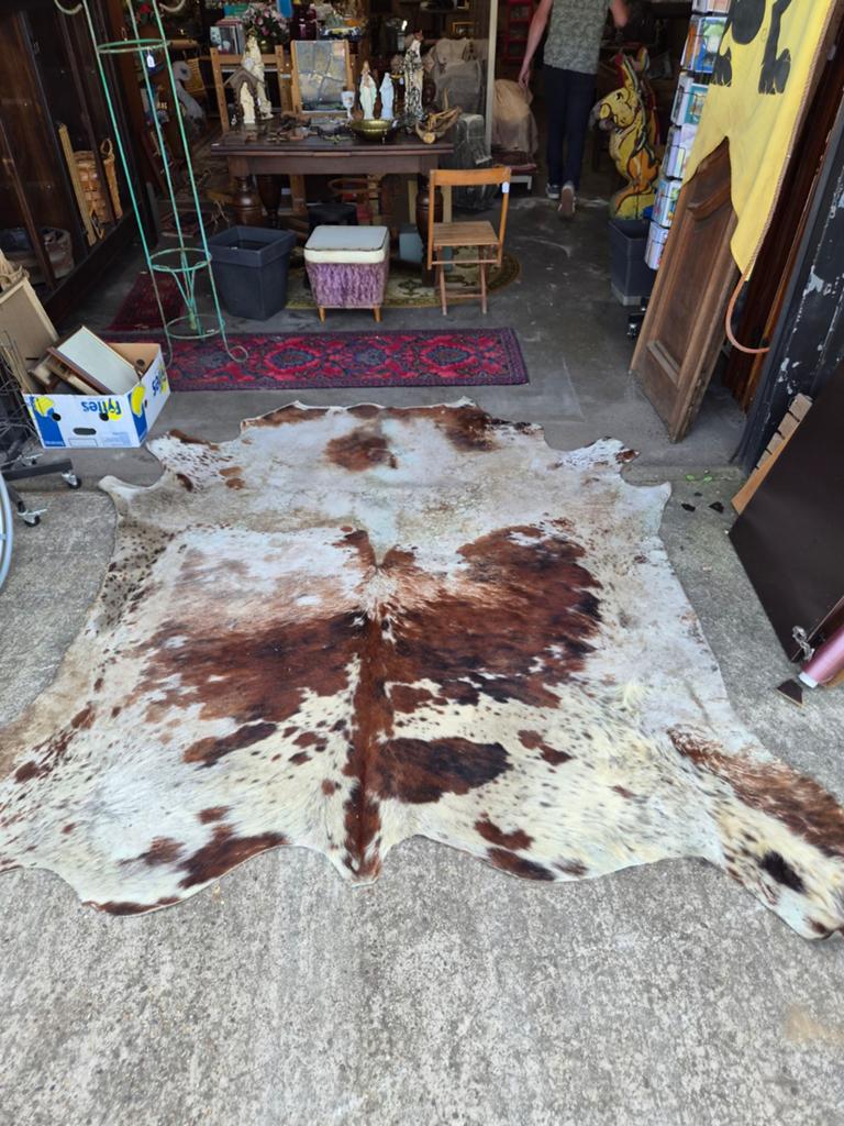 Grote echte koeienhuid / runderhuid – decoratief vloerkleed, Ophalen, ., ., Bruin
