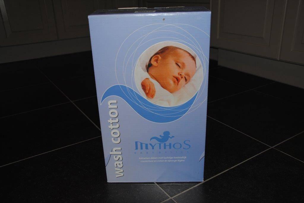 Nieuw Katoenen deken babybed mythos badstoftijk 100x135 cm, Ophalen of Verzenden, Nieuw, Deken
