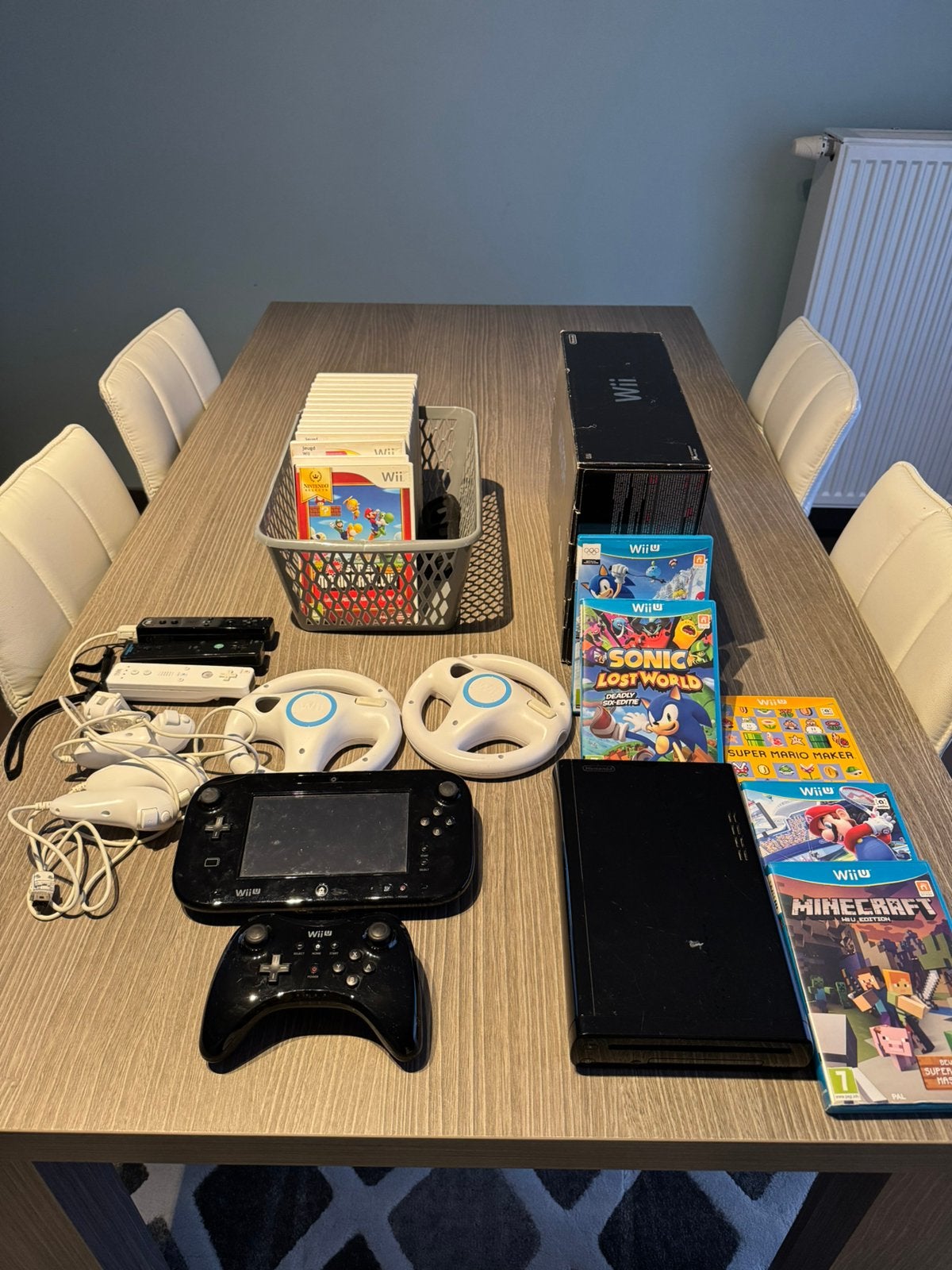 Ninento Wii black edition + Wii U set, Games en Spelcomputers, Ophalen, Zo goed als nieuw