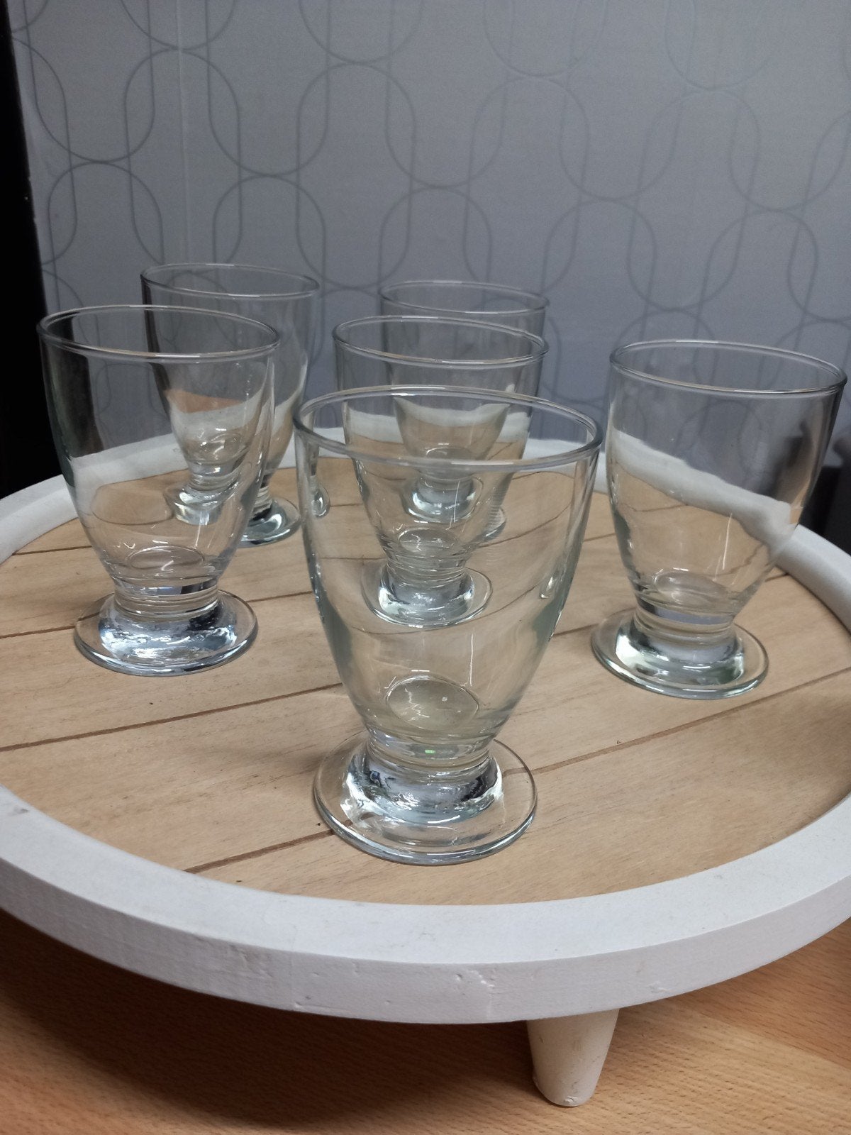 6 verres sur pied, Enlèvement, Verre à eau